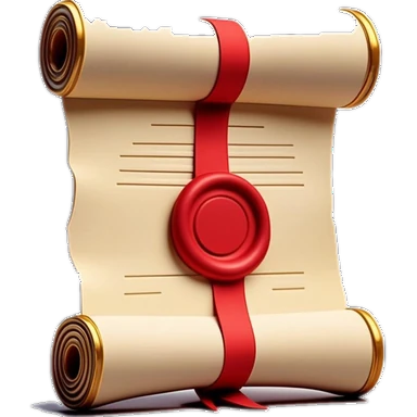 Signed contract with wax seal — accepting the terms