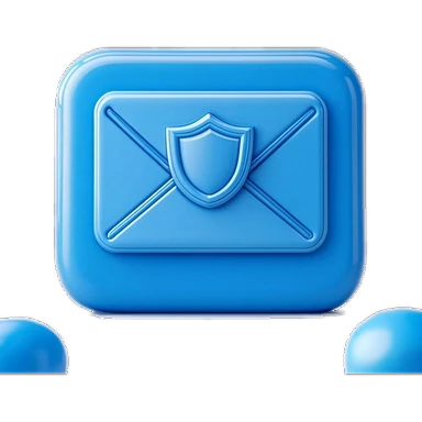 Envelope with shield — support email