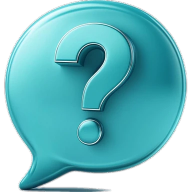 Question mark speech bubble — frequently asked questions