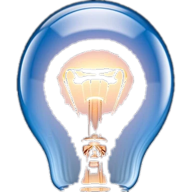 Glowing lightbulb — how your information is used